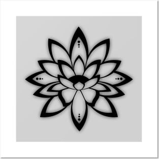 Lotus Flower Symbol Posters and Art